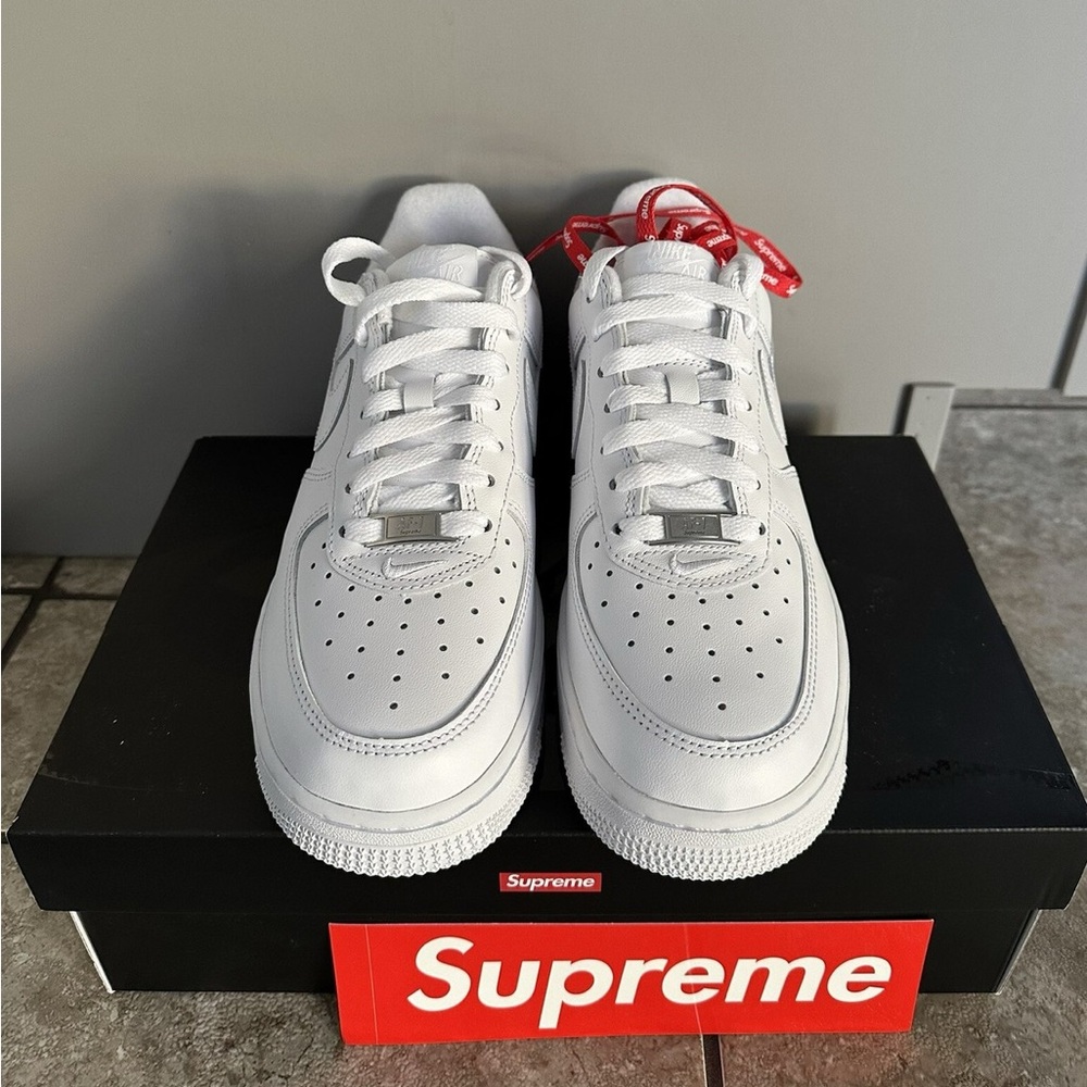 Nike White Women's Shoes with Red Accents